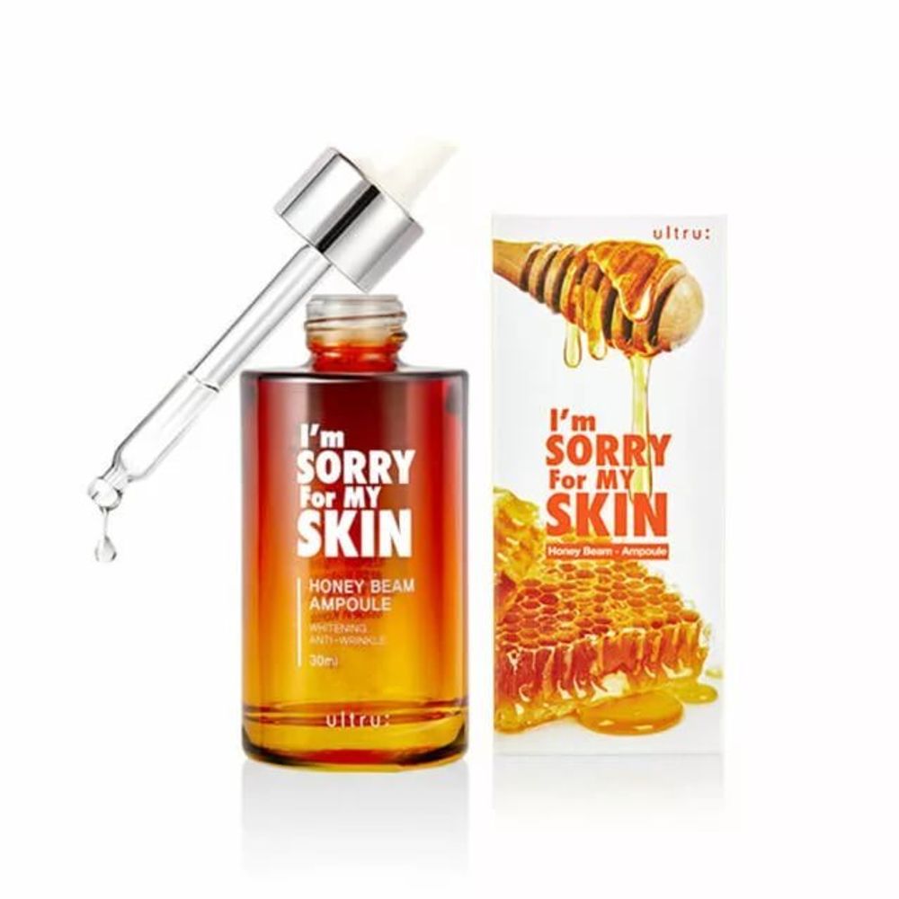 Питательная сыворотка c маточным молочком и медом Ultru I&#39;m Sorry For My Skin Honey Beam Ampoule 30м