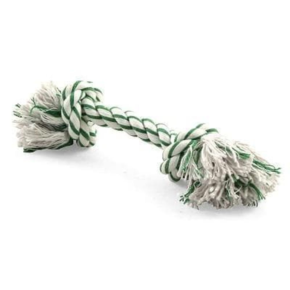 Игрушка AROMA для собак "Веревка с ментолом, 2 узла", 200мм