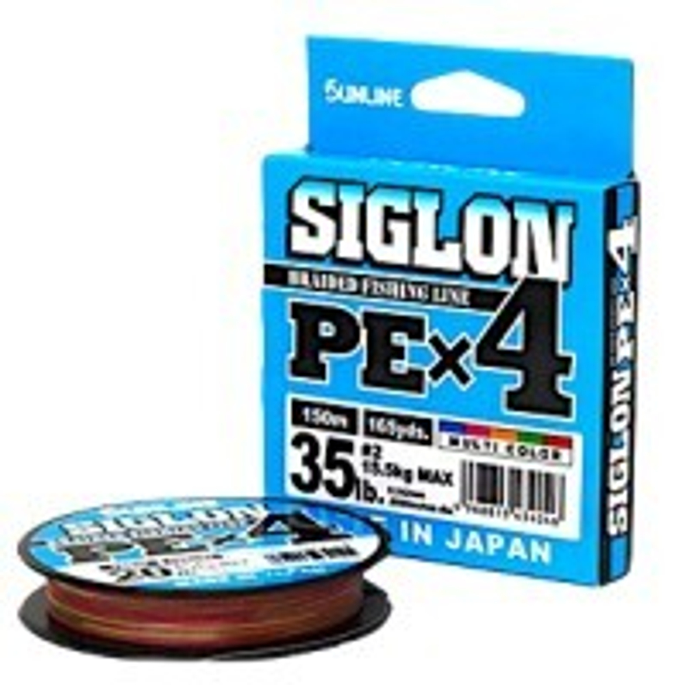 Шнур SunLine Siglon PEx4 200m #2.5 0.270mm 18.5kg 40lb Multicolor