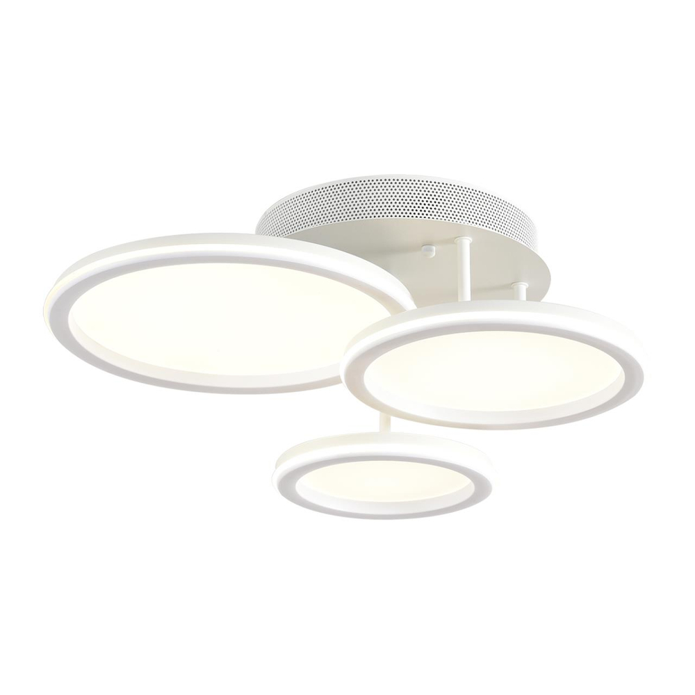 8380/60CL LEDIO LN26 000 белый,металл/акрил Умная люстра потолочная с ПДУ и голосовым управлением LED 60W 3000-6500К 220V ALIS SMART