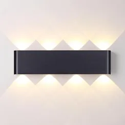 7191/8WL HIGHTECH ODL27 Настенный светильник черный браш./металл IP20 LED 8W 3000K 220V MAGNUM