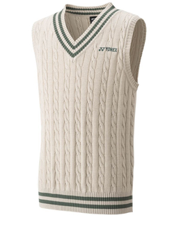 Мужская теннисная жилетка Yonex Vest Practice Sweater - Бежевый