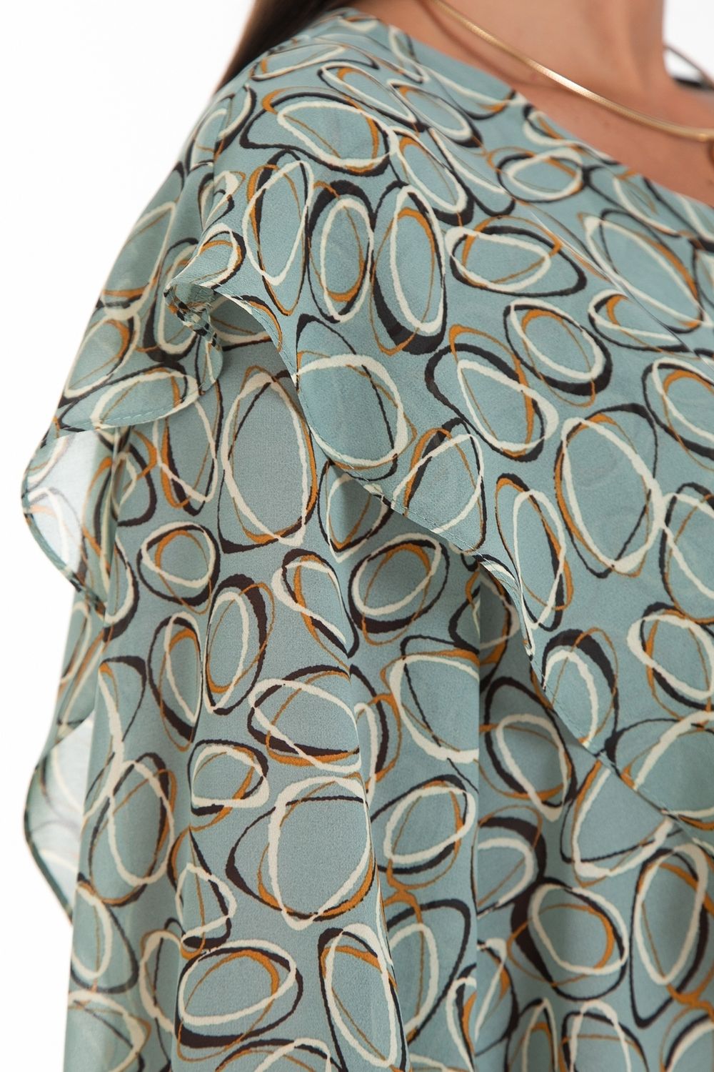 Блуза Красивая из шифона (мята) Diolche