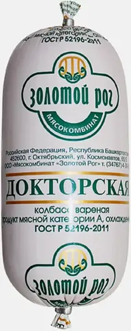 Колбаса МК Золотой рог Докторская вареная 520г