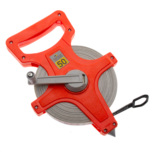 Рулетка 50м, Чеглок, геодезическая в открытом корпусе, 14-02-105