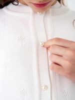 Кардиган для девочки AT1383 белый