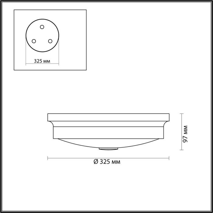 Настенно-потолочный светильник Odeon Light 4825/3C