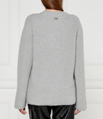 Шерстяной свитер Michael Kors - серый(MF460YPF2G)