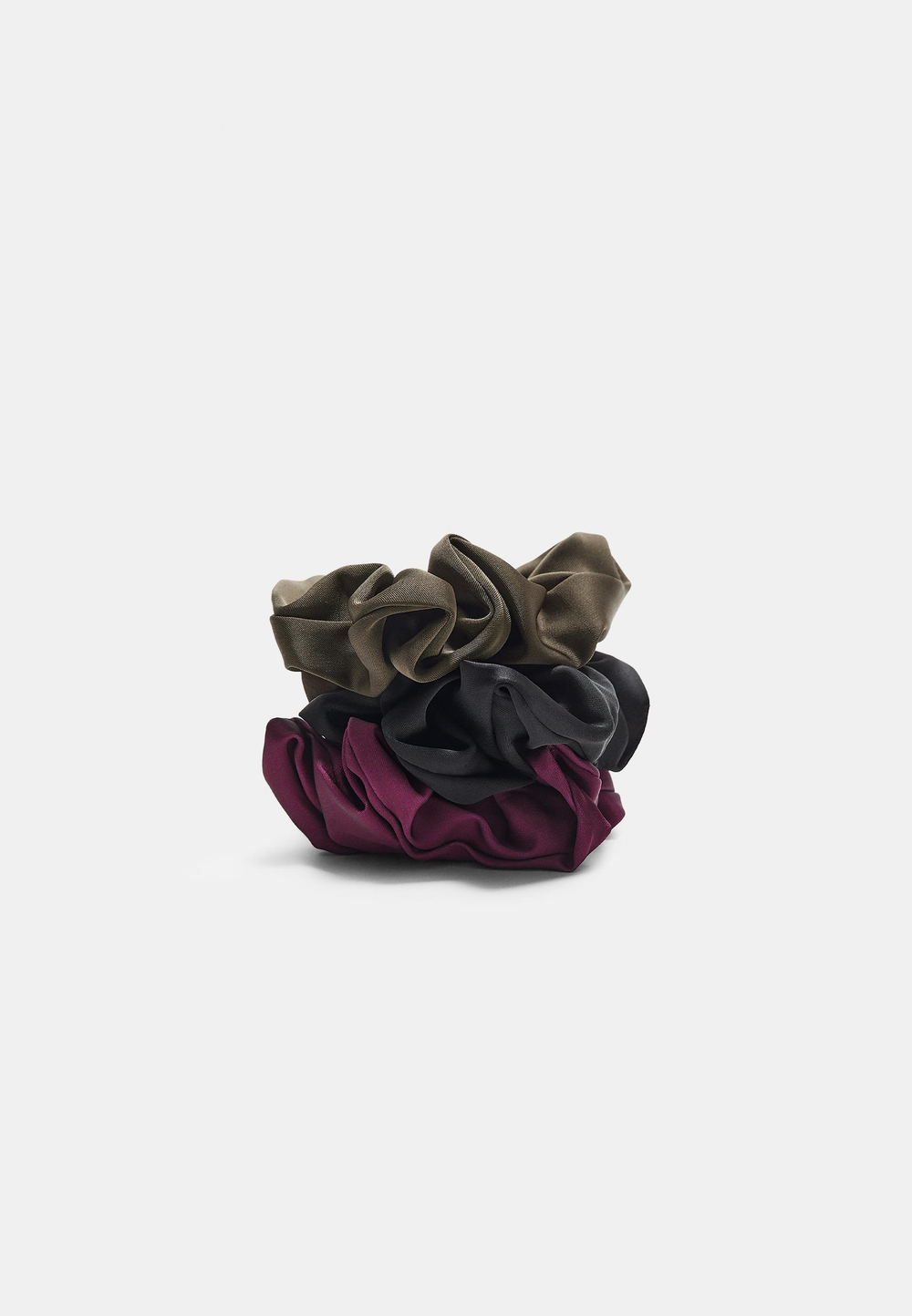 STRADIVARIUS Набор из 3 резинок для волос, фиолетовый