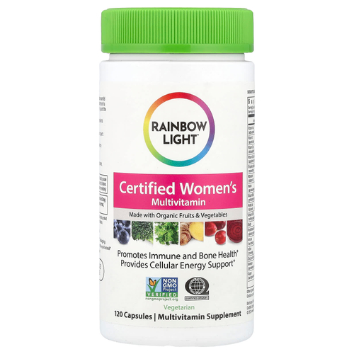 Rainbow Light, Сертифицированный Women's Multivitamin, 120 вегетарианских капсул
