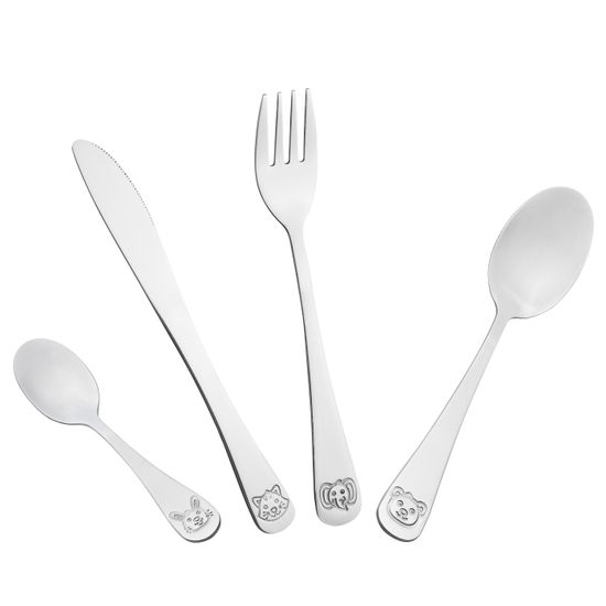 Набор детских столовых приборов 4 предмета Kamille KM 5336 из нержавеющей стали