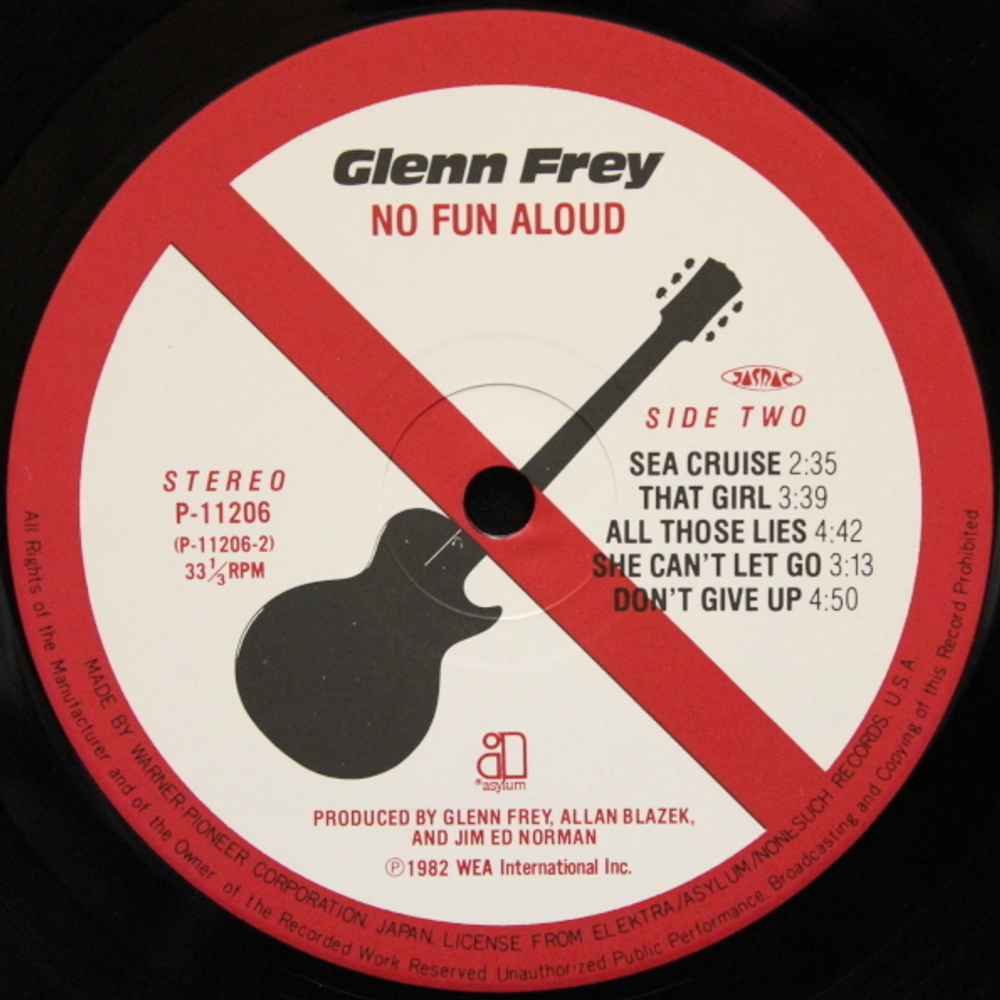 Glenn Frey / No Fun Aloud (LP)