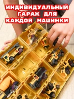 Набор детских машинок для мальчиков 6 шт кейс гараж
