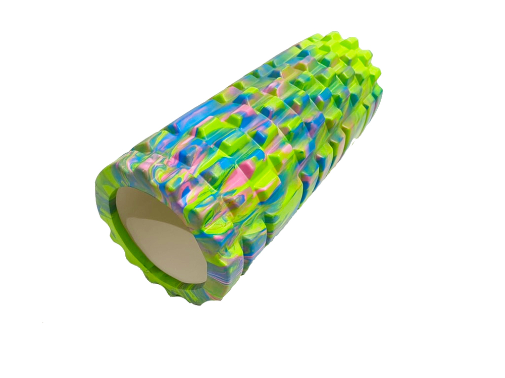 Ролик массажный для йоги Coneli Yoga Mesh 33x14 см зелёный