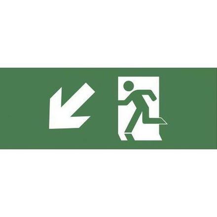 Этикетка самоклеящаяся 200х60мм "Фигура/стрелка вниз влево" DPA/DBA INFO-DBA-005 ЭРА Б0048457