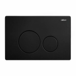 Унитаз подвесной ABBER Rechteck AC1201 белый с инсталляцией AC0105 и кнопкой AC0121MB черный, безободковый, с крышкой микролифт