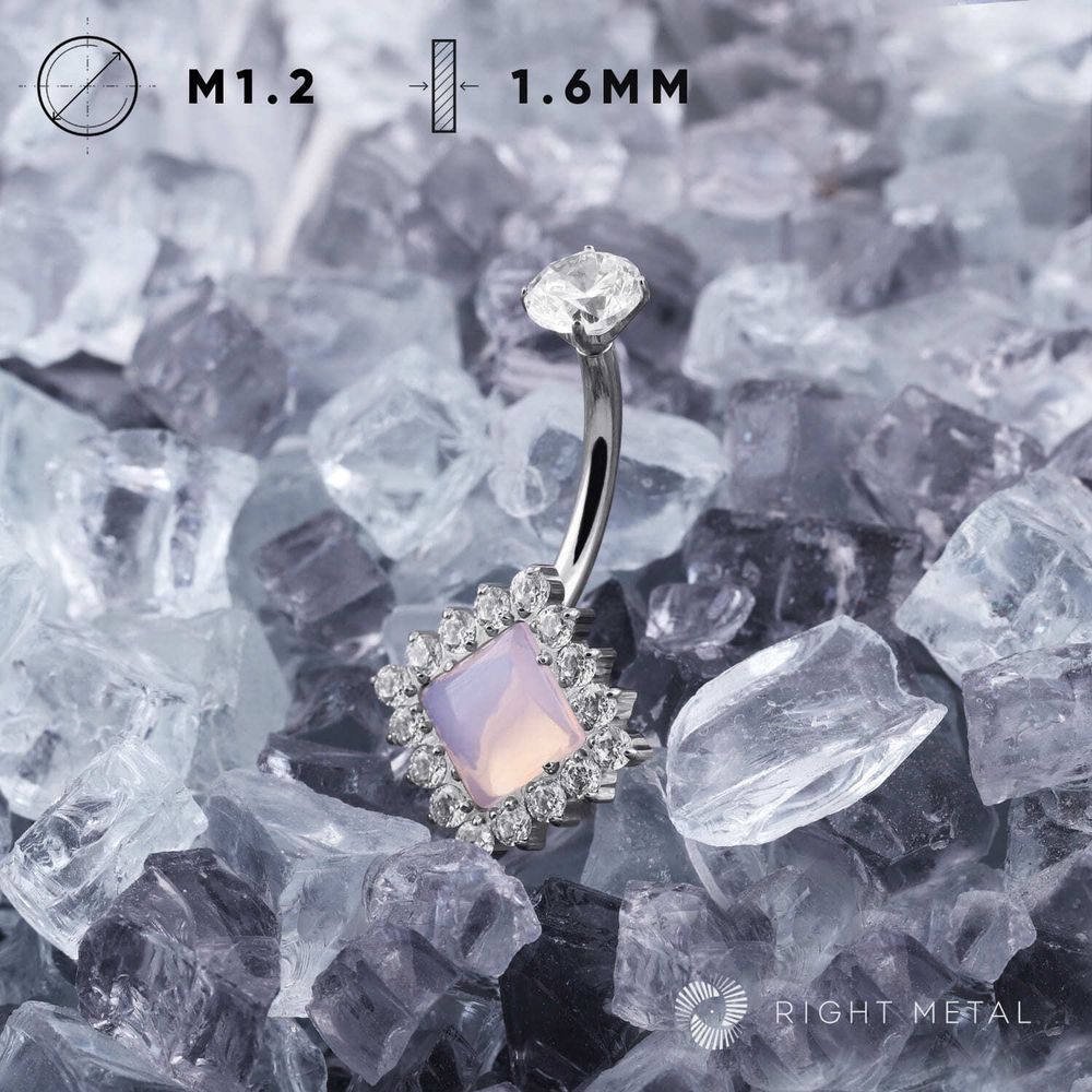 Банан Jasmine Square Rose Quartz &amp; Crystal