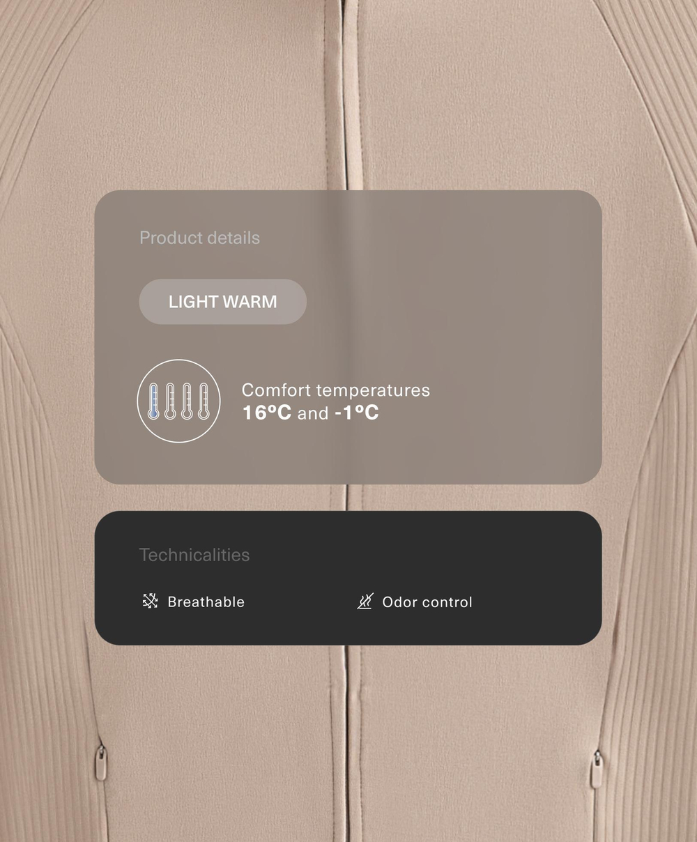 Oysho Высокотехнологичная куртка в рубчик, норка