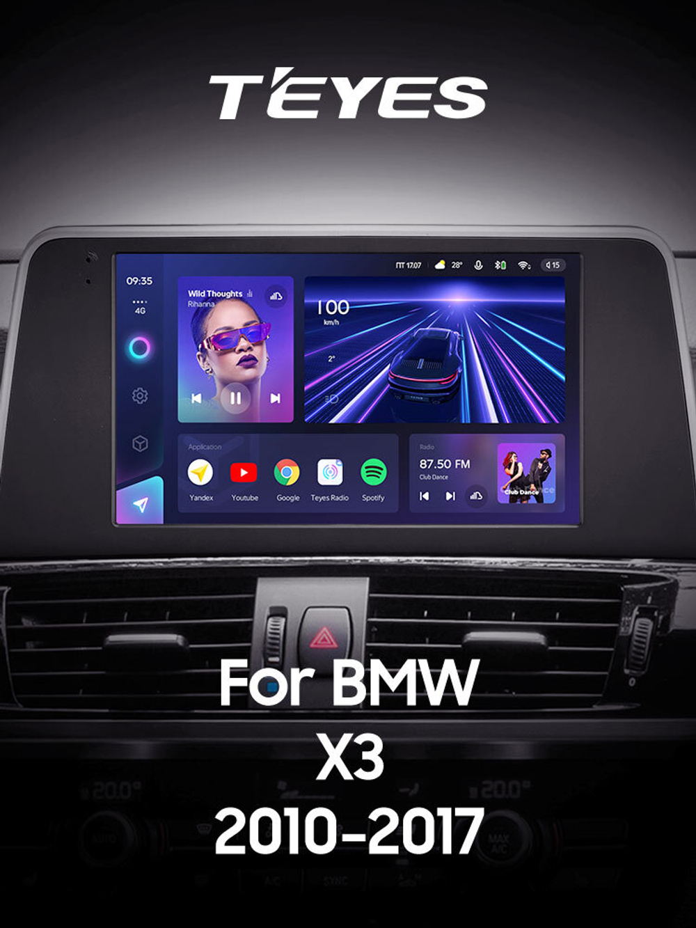 Teyes CC3 9"для BMW X3 F25 2010-2017