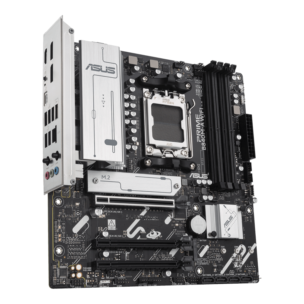 Материнская плата ASUS PRIME B840M-A WIFI AM5 4xDDR5 4xSATA 3xM.2 HDMI 2xDP mATX