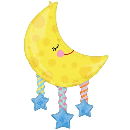 Фольгированный шар-фигура «Месяц и звезды», 98 см