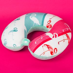 Подушка дорожная Flamingos 2