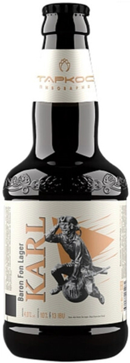 Пиво Таркос Карл Барон Фон Лагер / Tarkos Karl Baron Fon Lager 0.45 - стекло