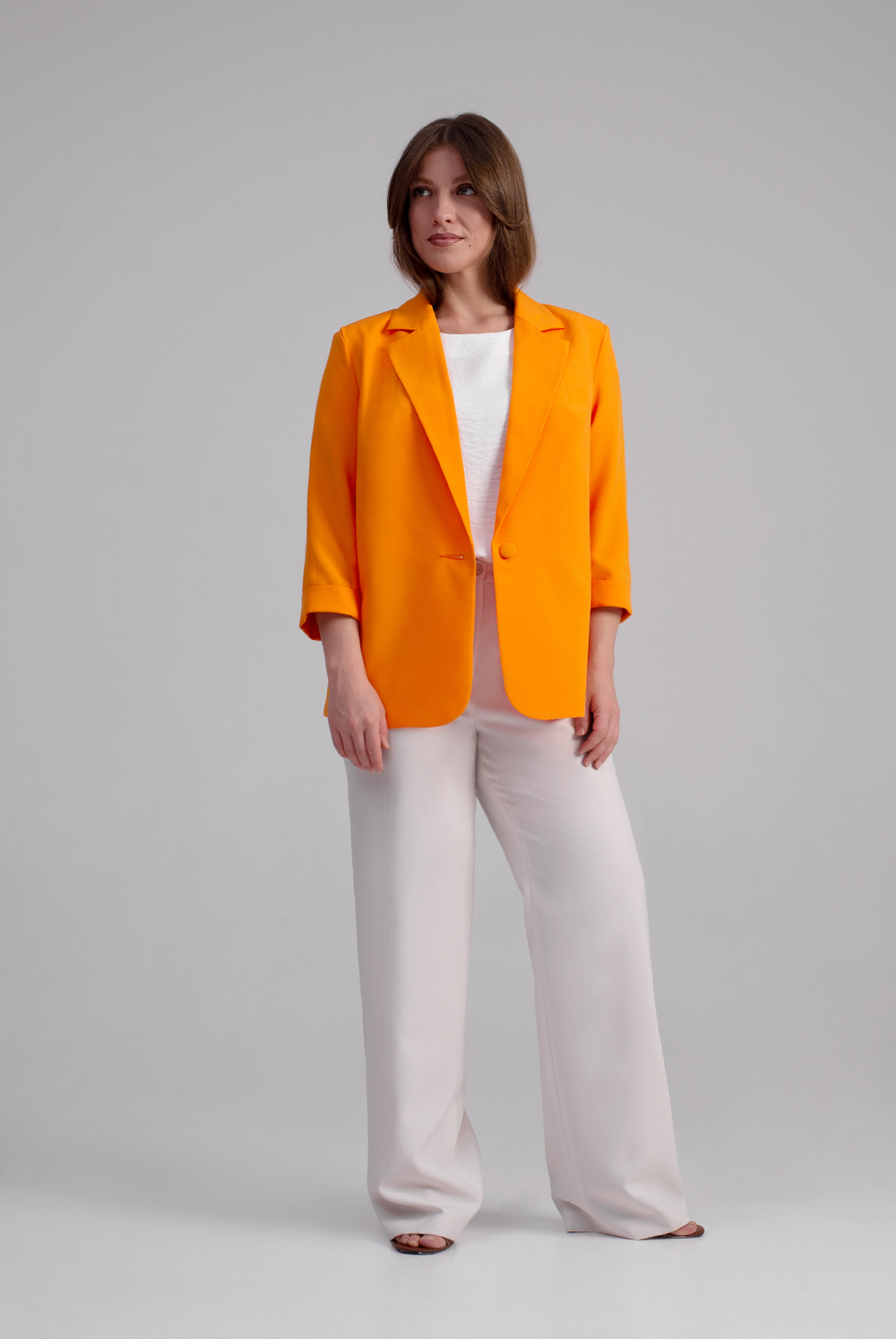 Жакет женский 3881зпб, светлый оранж #513СОр043881зпб