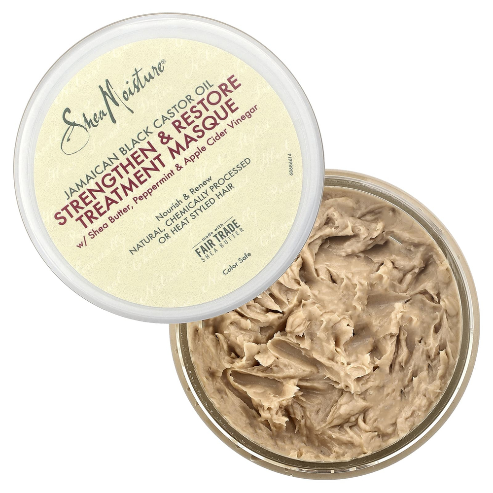 SheaMoisture, укрепляющая и восстанавливающая маска с ямайским чёрным касторовым маслом, 326 г (11,5 унции)
