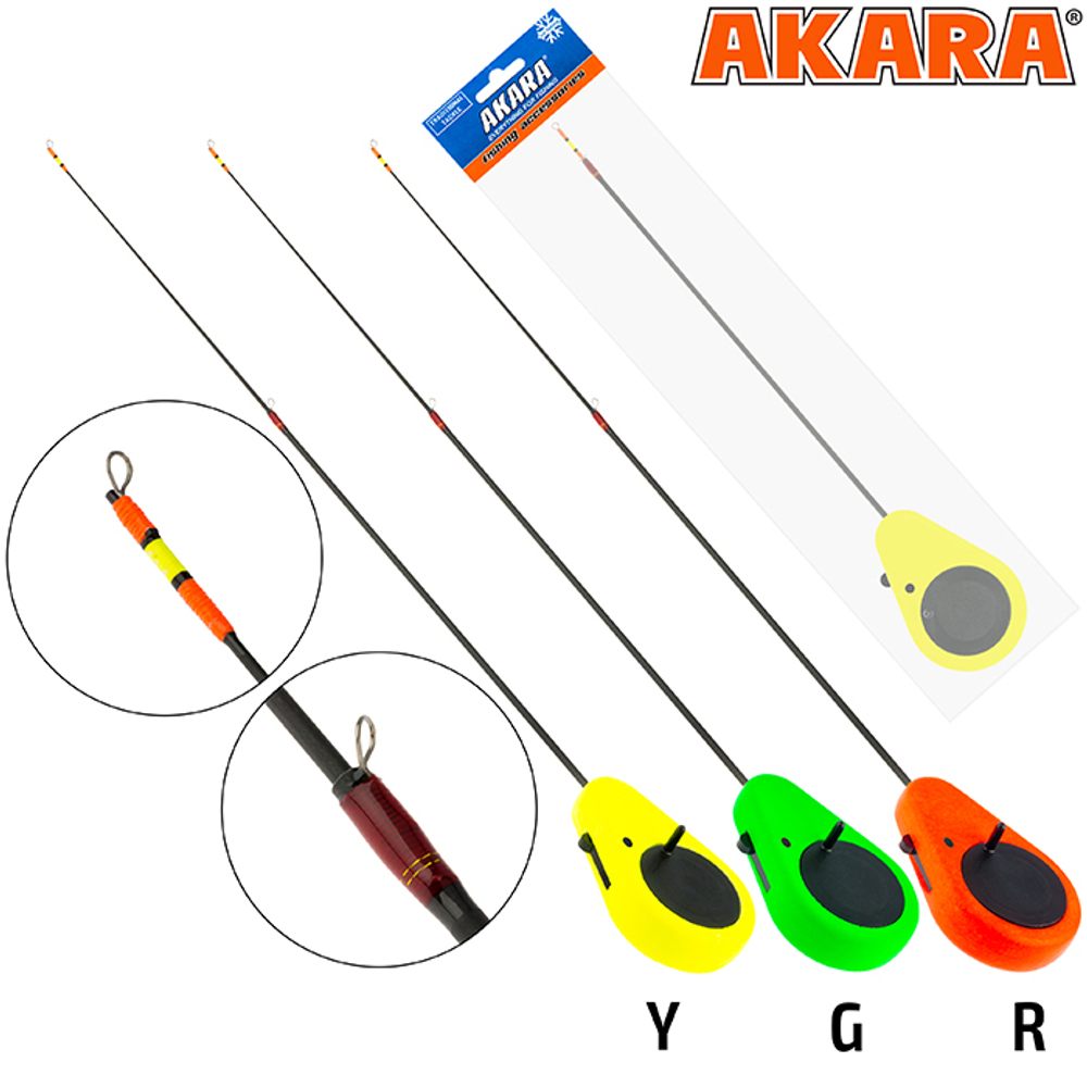 Удочка зимняя  Akara Detent M 400 (2,0-8,0 гр.) Yellow 2х. составной