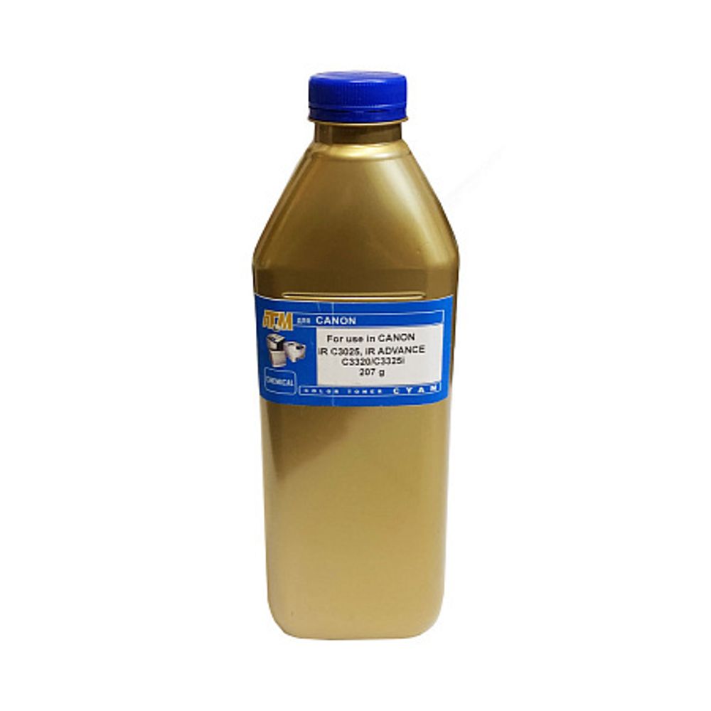 Тонер для CANON iR C3025, iR ADVANCE C3320/C3325i (207гр, голубой, Chemical ) Gold ATM