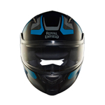 Шлем интеграл Royal Enfield, цвет - черно-синий, размер - L (600 мм), арт. RRGHEP000570 (HESS22014GLOSS BLACK & BLUE)