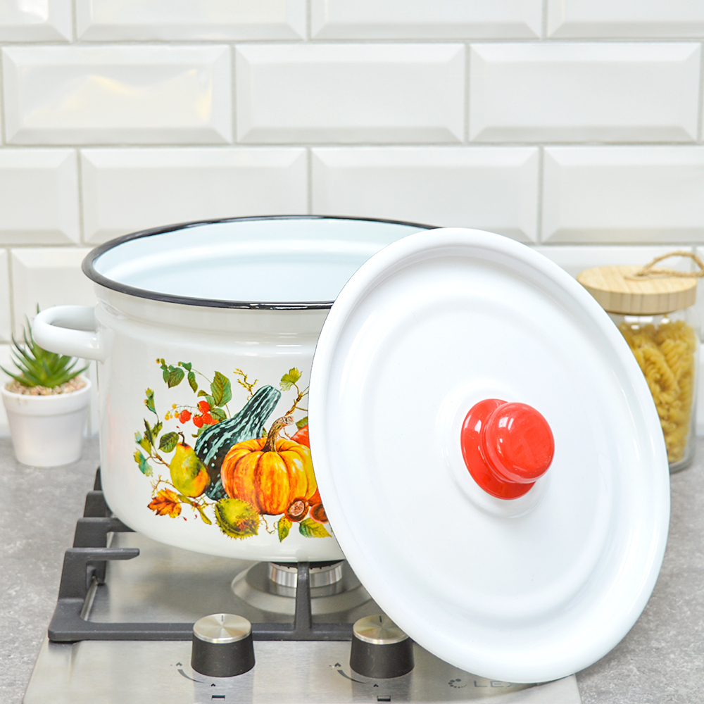 Кастрюля 7л "Осень" тм Appetite