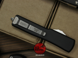 Нож Microtech UTX-70 A+++ Standard S/E - серый апокалиптик клинок, черная рукоять