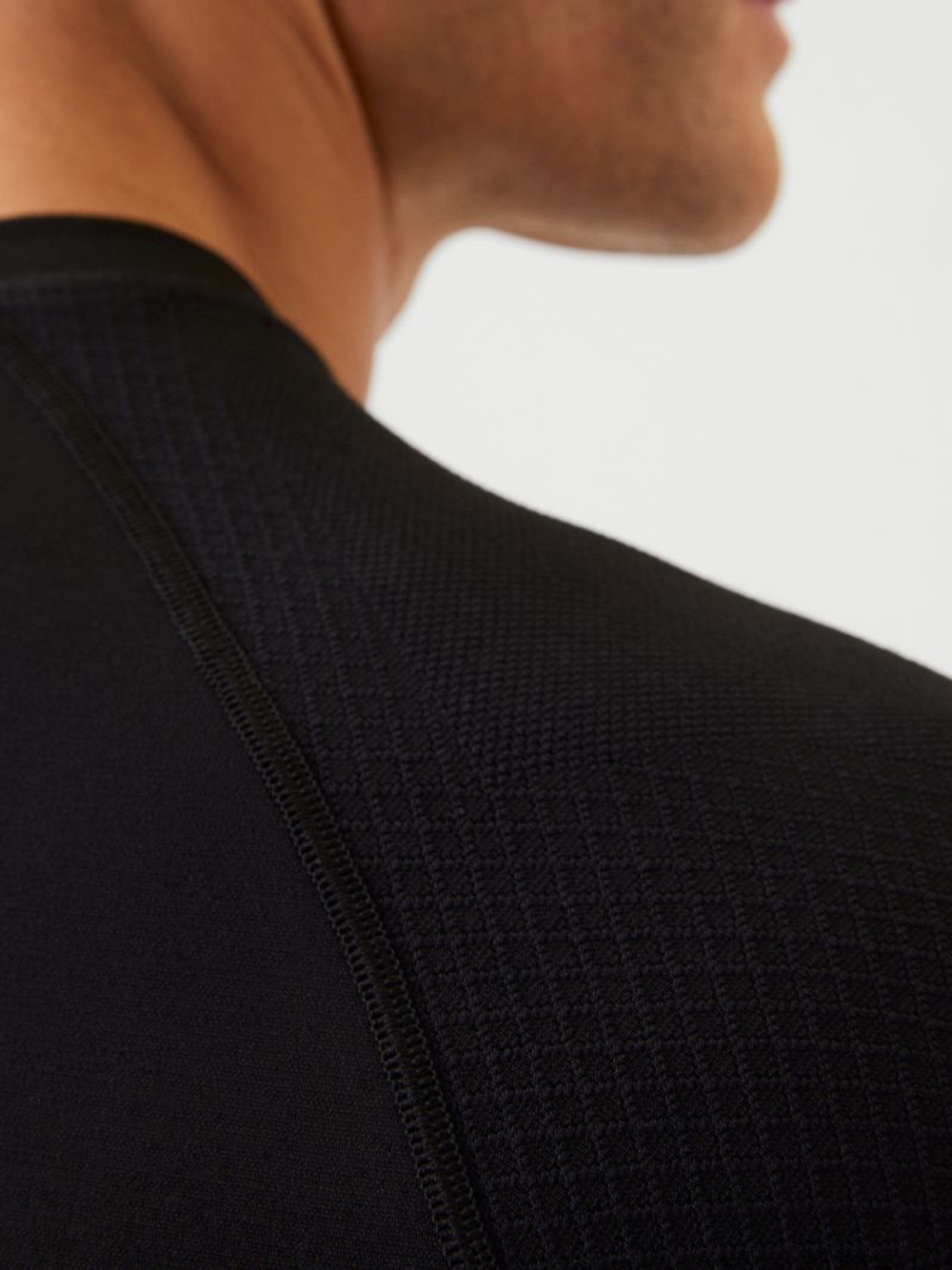 Мужская теннисная футболка Björn Borg Running Seamless T-Shirt - black beauty