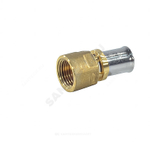 Муфта для МП/PE-X труб латунь пресс Дн 16х3/4" ВР RM109 Giacomini RM109Y043