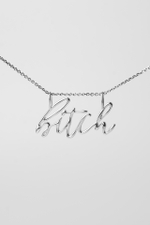 Подвеска из серебра "B!tch"