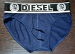 Трусы мужские "Diesel" 1 шт., хлопок, размер M, цвета чёрный, синий, серый