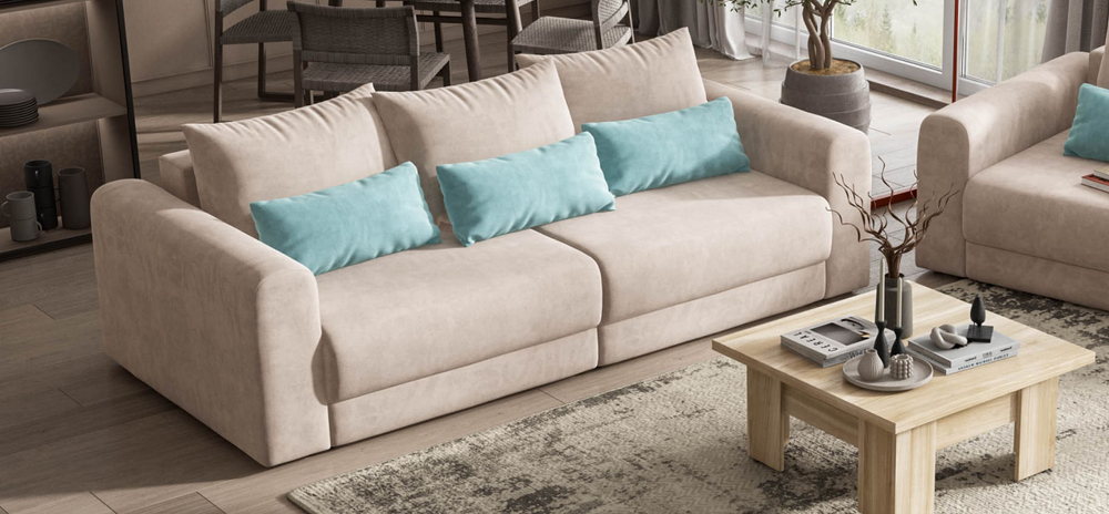 Модульный диван РИЧМОНД MODOOL Велюр Monolit латте