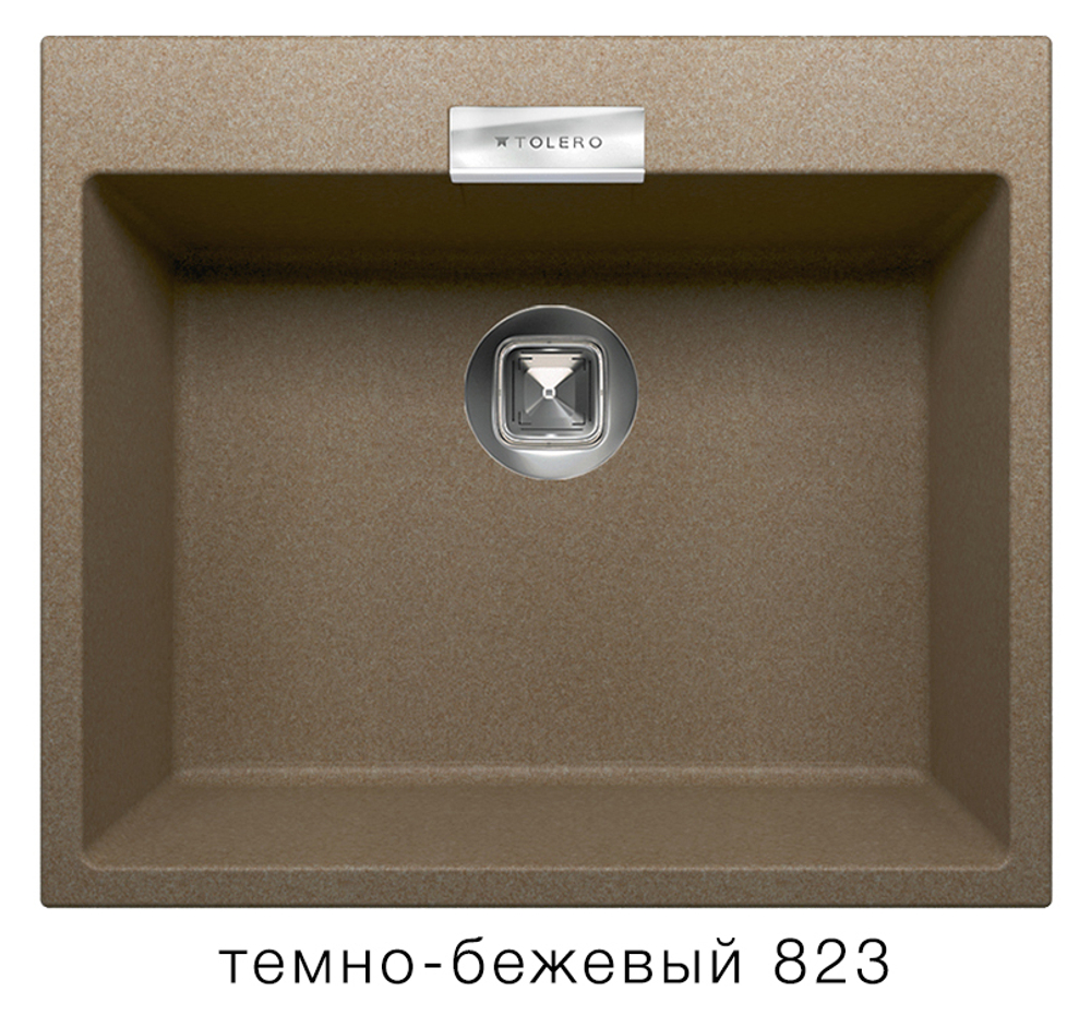 Кухонная мойка Tolero Loft TL-580 580x500мм Темно-бежевый №823