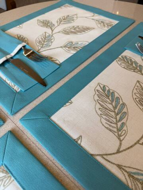 Ланчматы ручной работы 4 шт 45х30 см