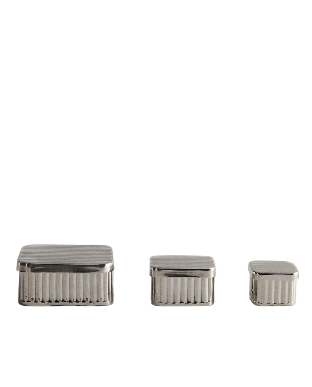 Zara Home Коробка для хранения из нержавеющей стали, цвет серебристый, 3.5 см