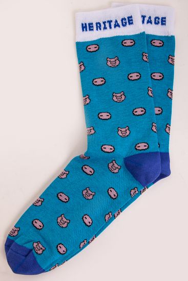 Носки ЗАПОРОЖЕЦ Свинки Пятачки (женские) (Синий (Синий)