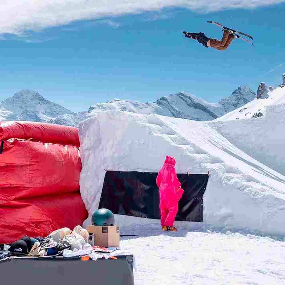 Надувная подушка «AcroBag» для фристайла и экстрим-прыжков, 10×10×3,5 м