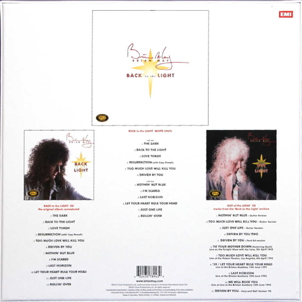 Brian May / Back To The Light (Limited Collectors Edition Box Set)(Coloured Vinyl)(2LP+CD)