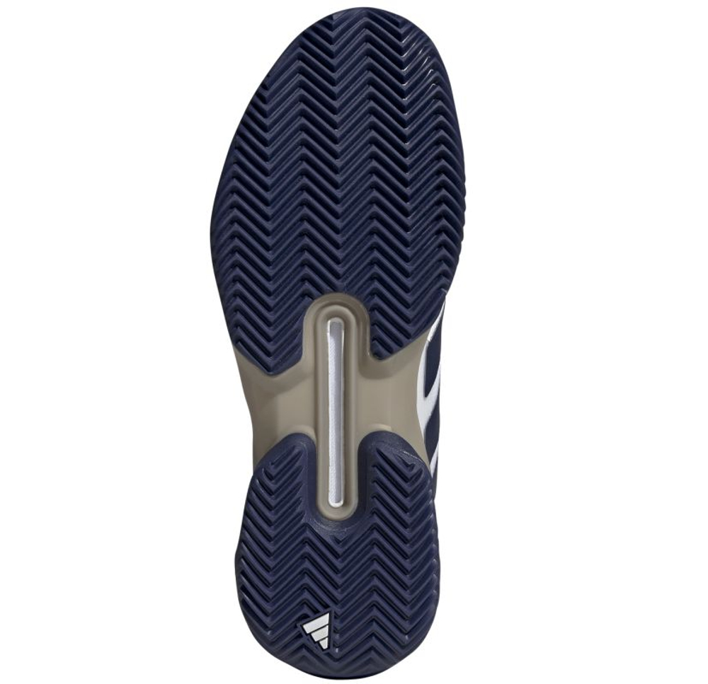 Мужские теннисные кроссовки Adidas Adizero Ubersonic 5 M Clay - cloud white/dark blue