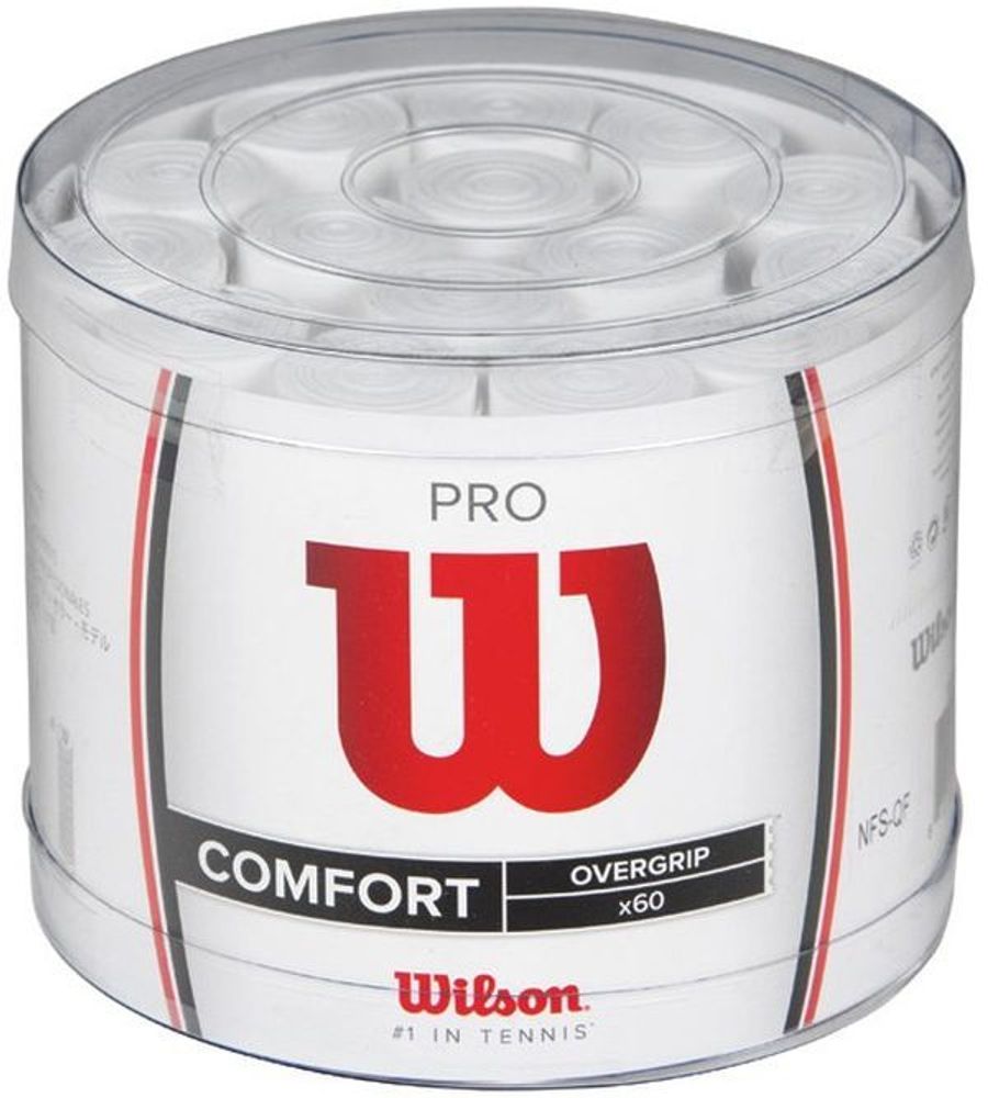 Намотки теннисные Wilson Pro Overgrip 60P - white