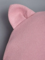 Шапка для девочки осенняя с митенками и снудом