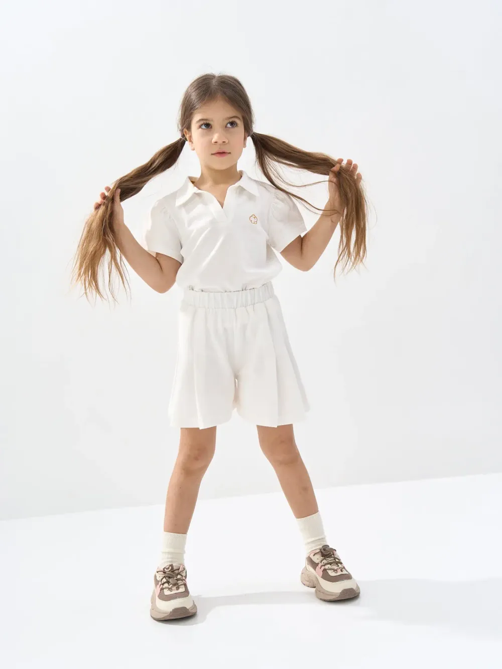 Шорты из пике "Молоко"