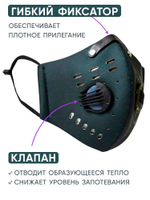 Многоразовая маска REASON Respiratory с клапанами